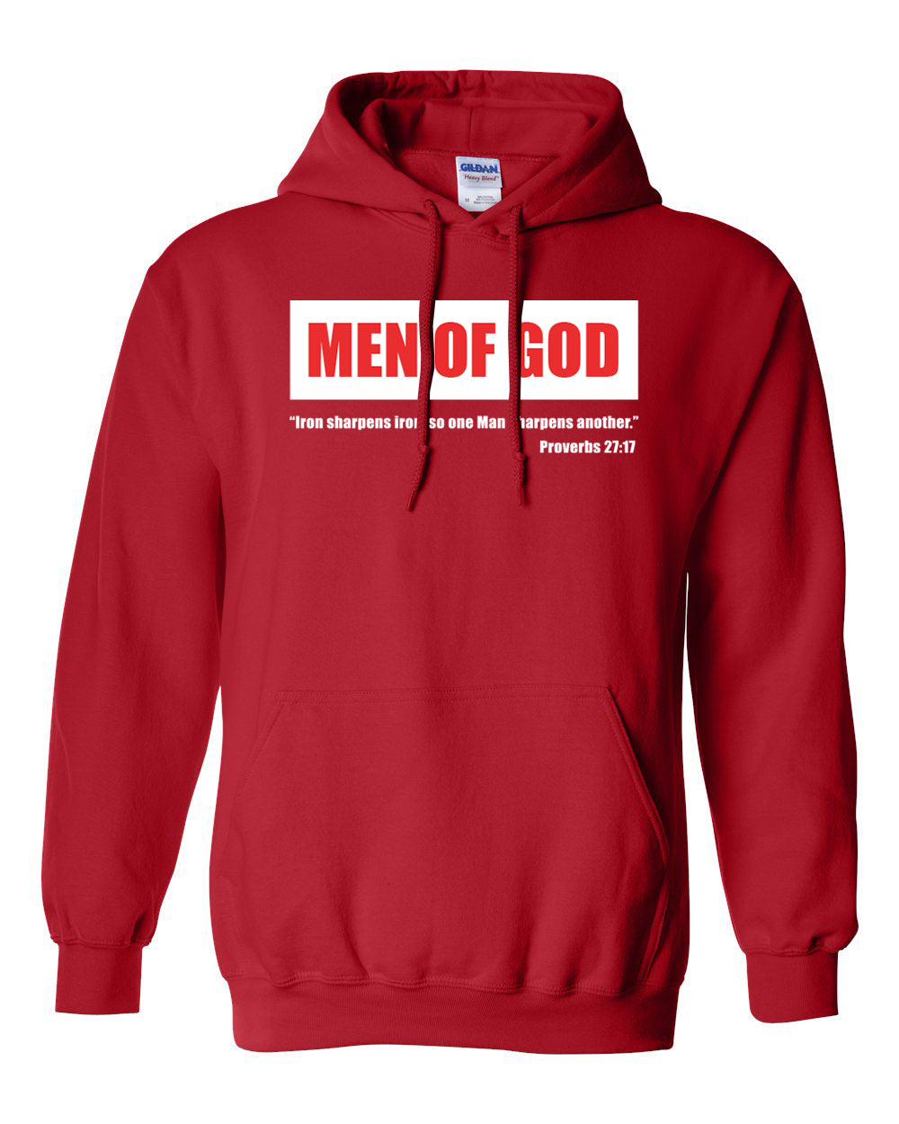 Man Of God Proverbs 27:17 - Thick Hoodie