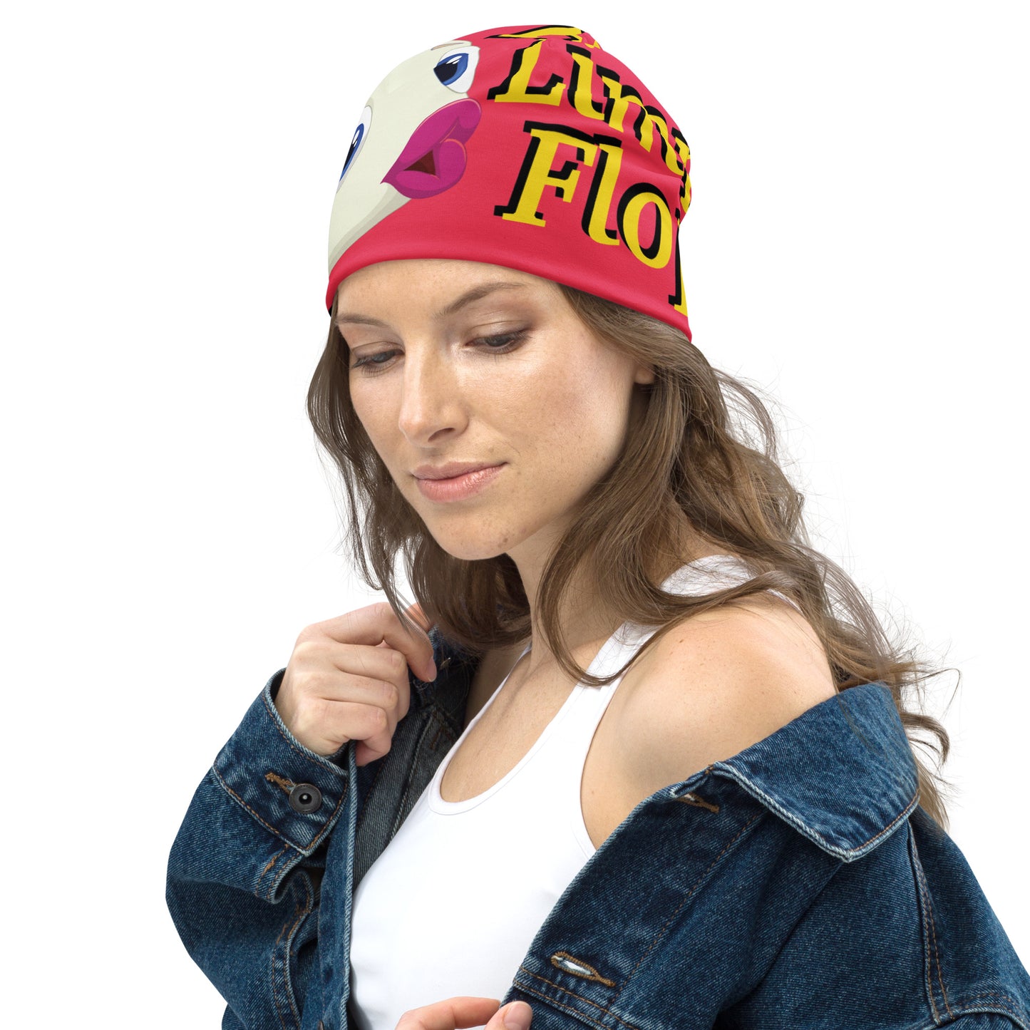 Fish Limp Flops - Jill Puffer Lips All-Over Beanie