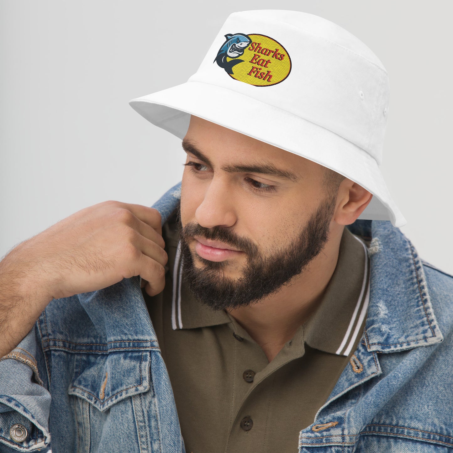 Sharks Eat Fish - Bucket Hat