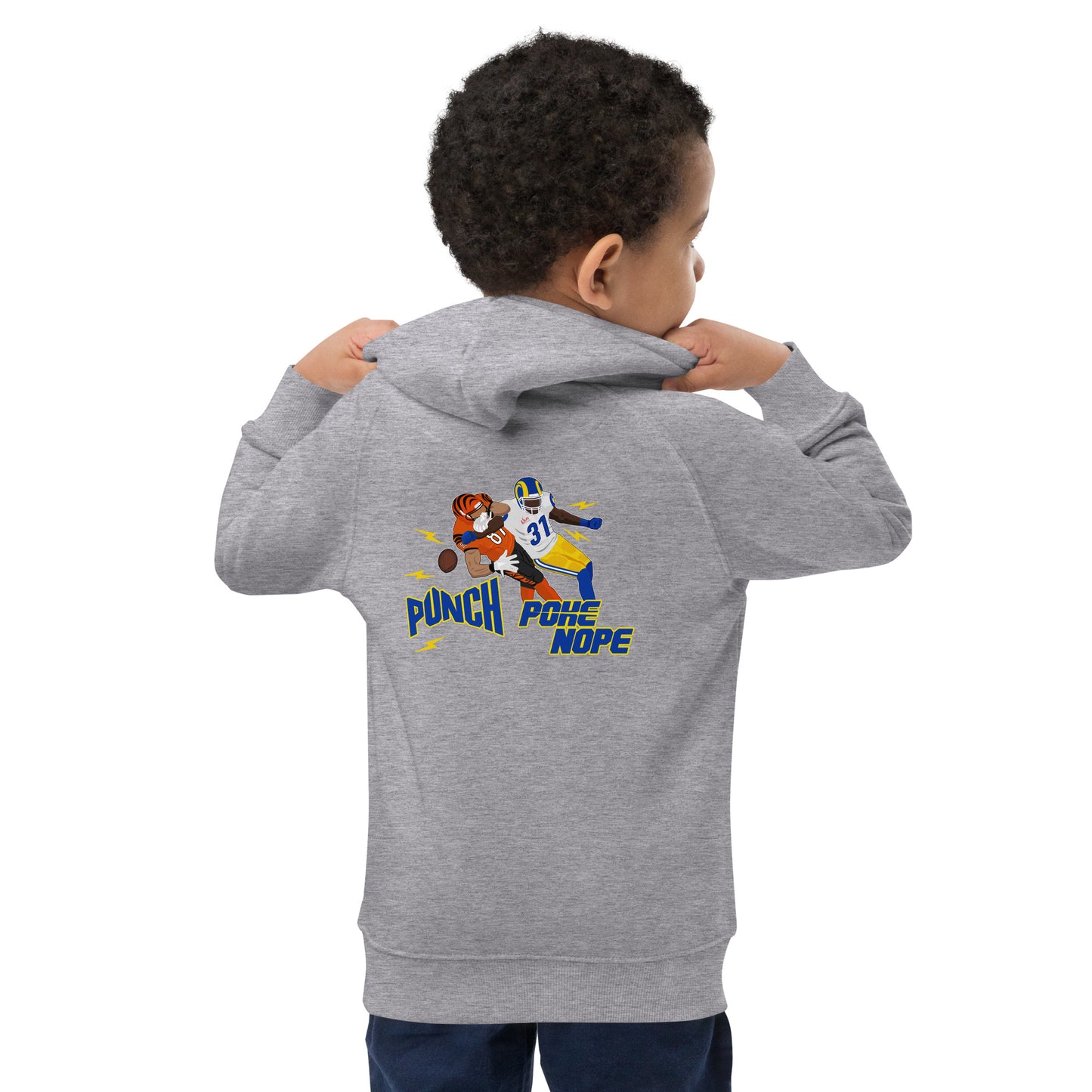 Punch Poke Nope LVI - Kids eco hoodie