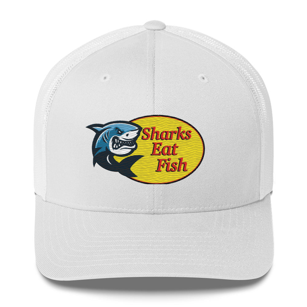 Sharks Eat Fish - Trucker Cap