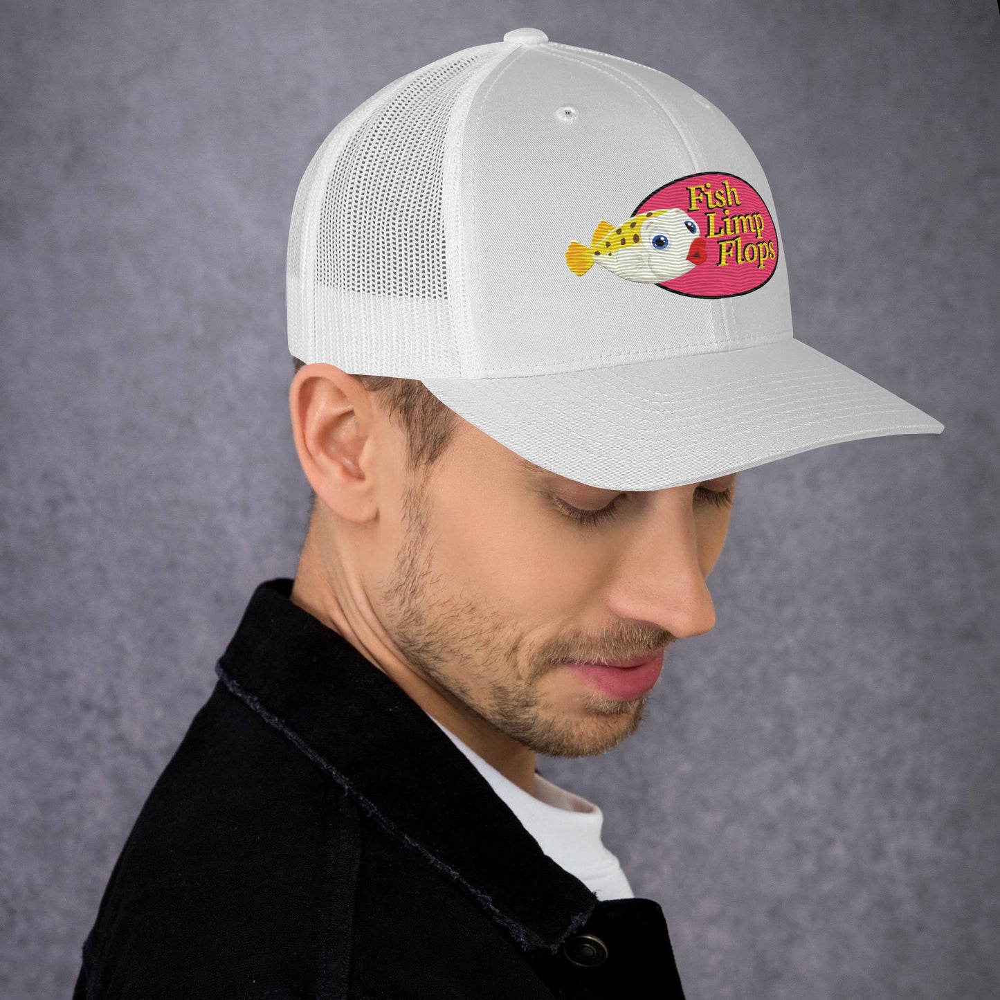 Fish Limp Flops - Puffer Lips Trucker Cap