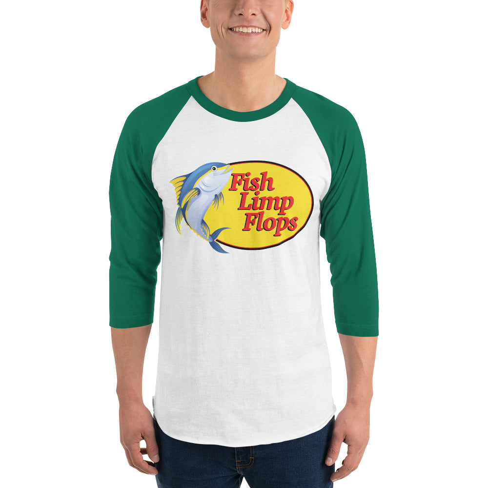 Fish Limp Flops - Tuna 3/4 sleeve Tee