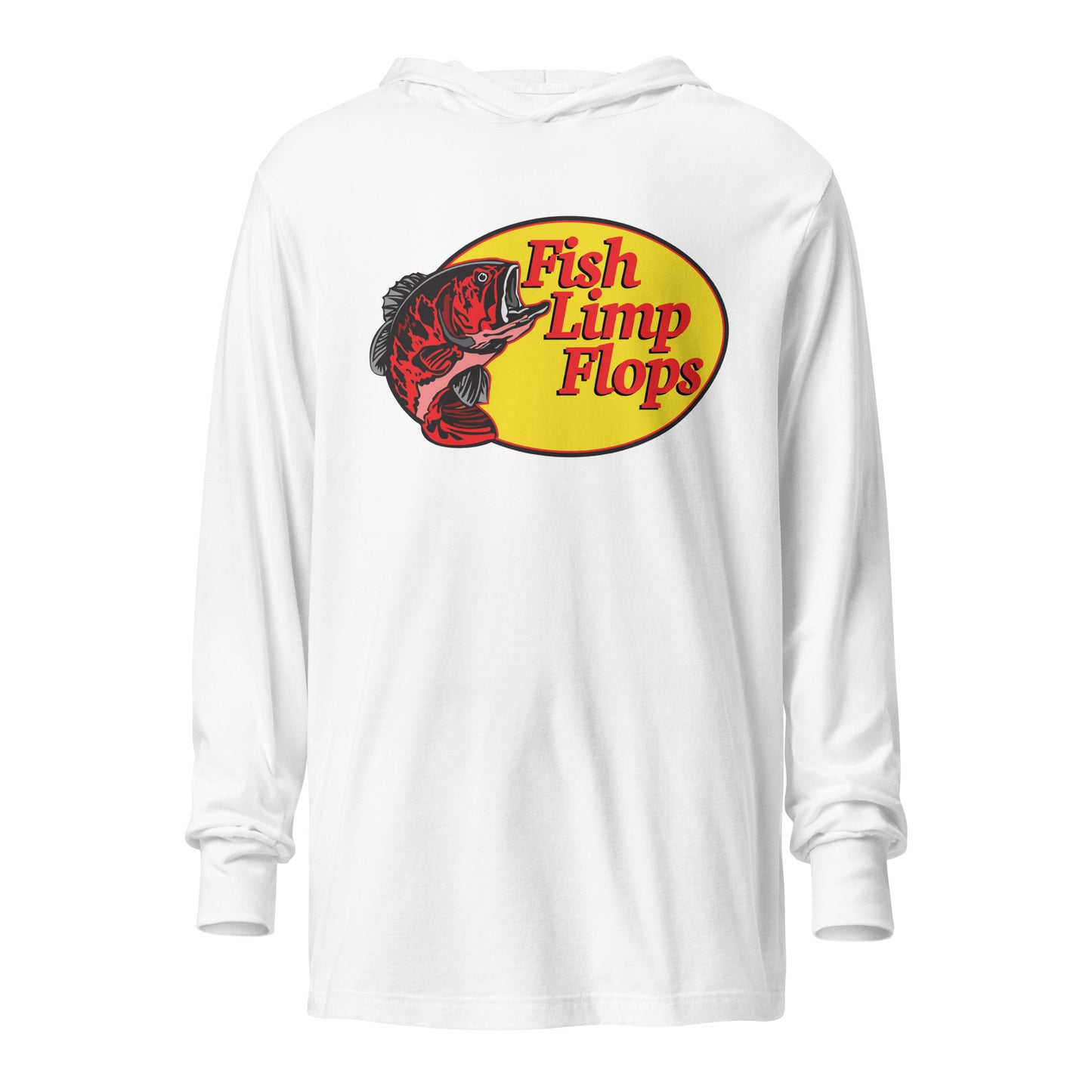 Fish Limp Flops - Red Bass Thin Hoodie