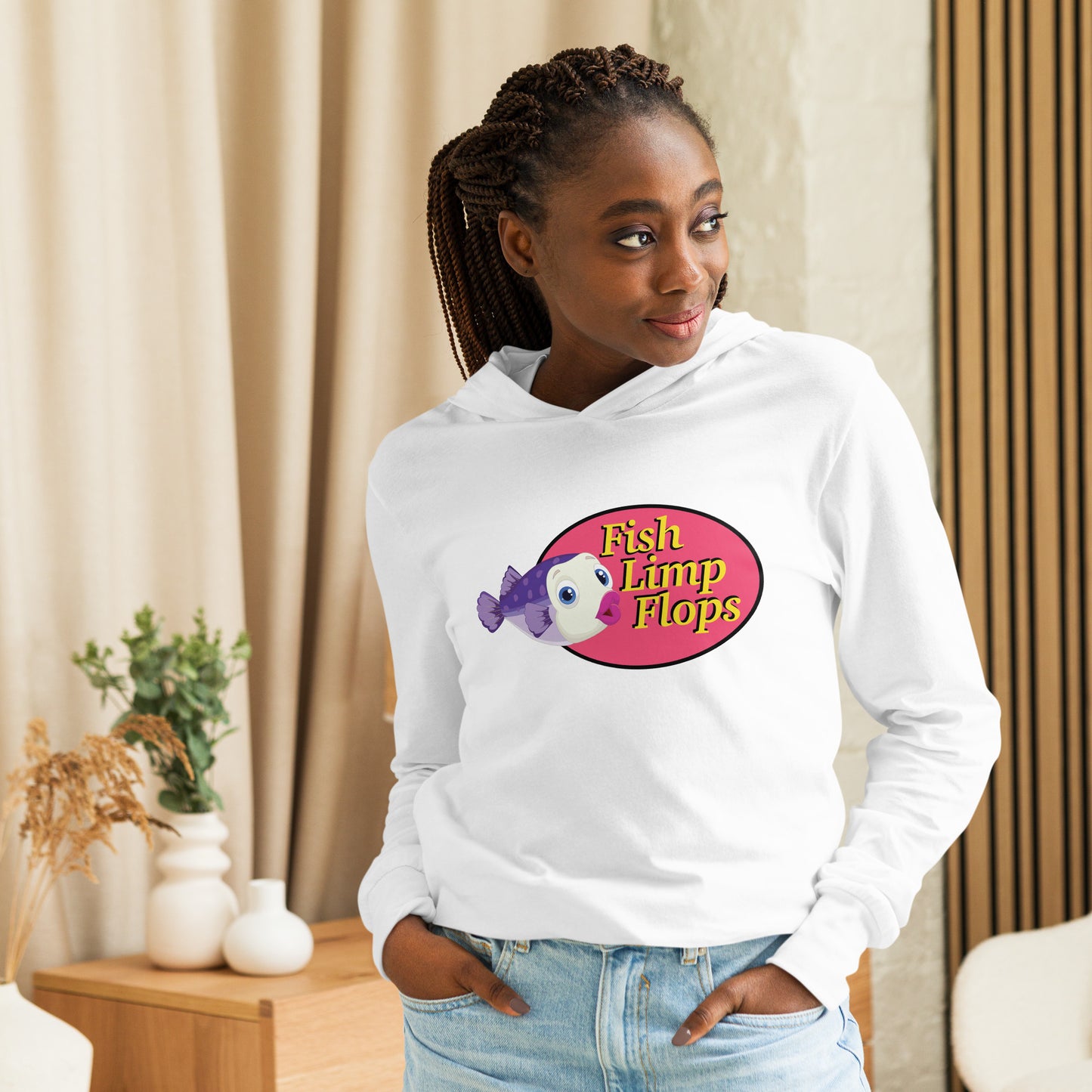 Fish Limp Flops - Jill Purple Puffer Thin Hoodie