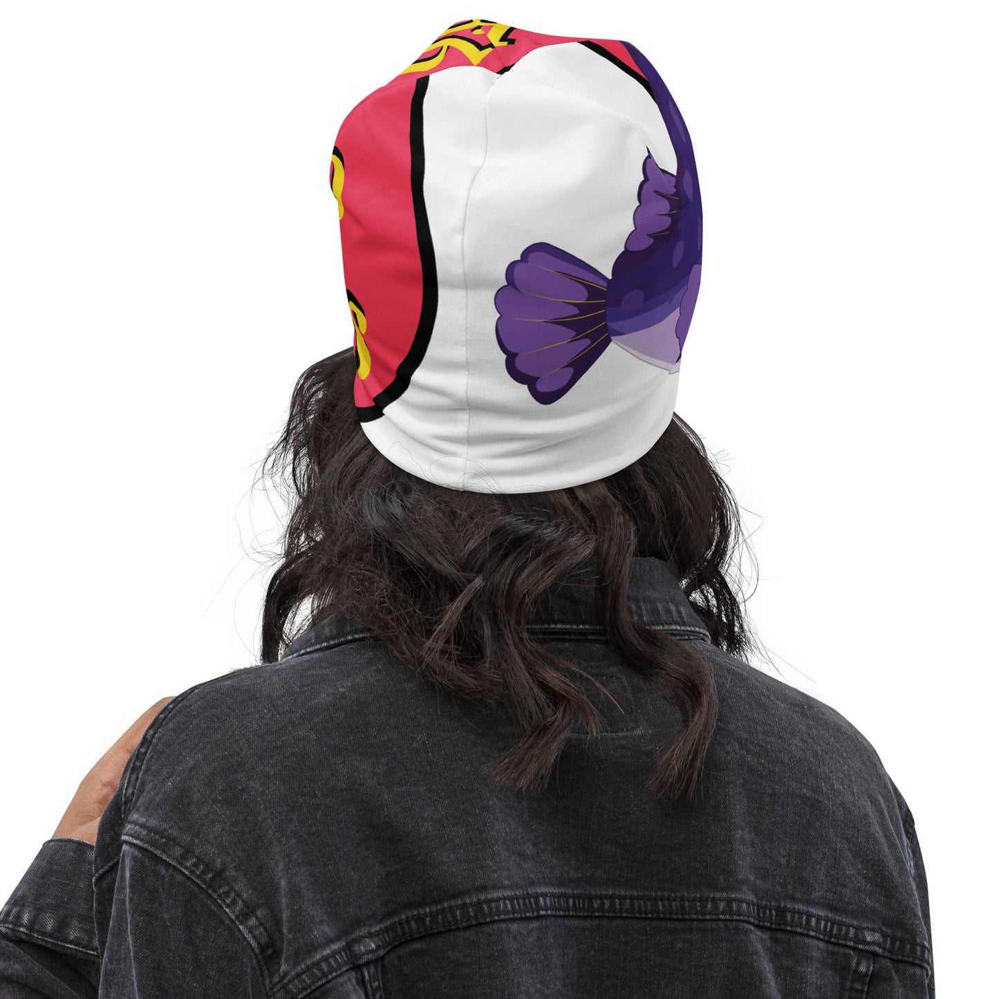 Fish Limp Flops - Jill Puffer Lips All-Over Beanie