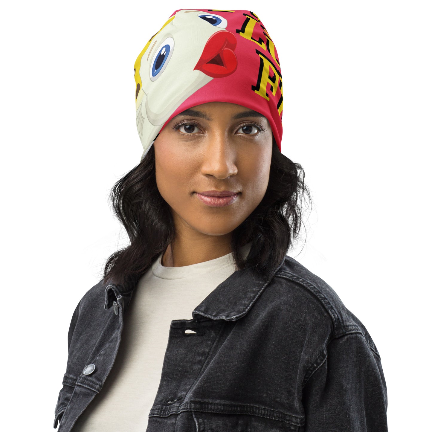 Fish Limp Flops - Puffer Lips All-Over Beanie