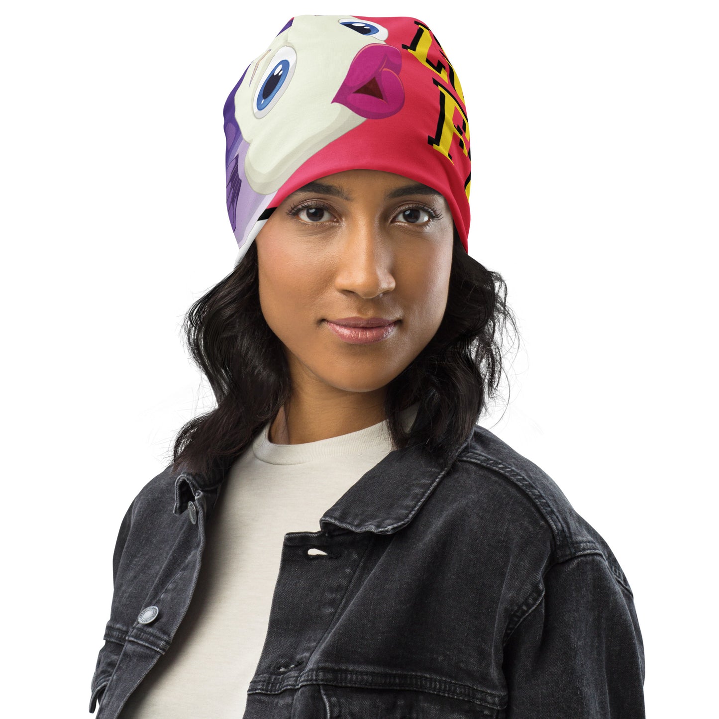 Fish Limp Flops - Jill Puffer Lips All-Over Beanie