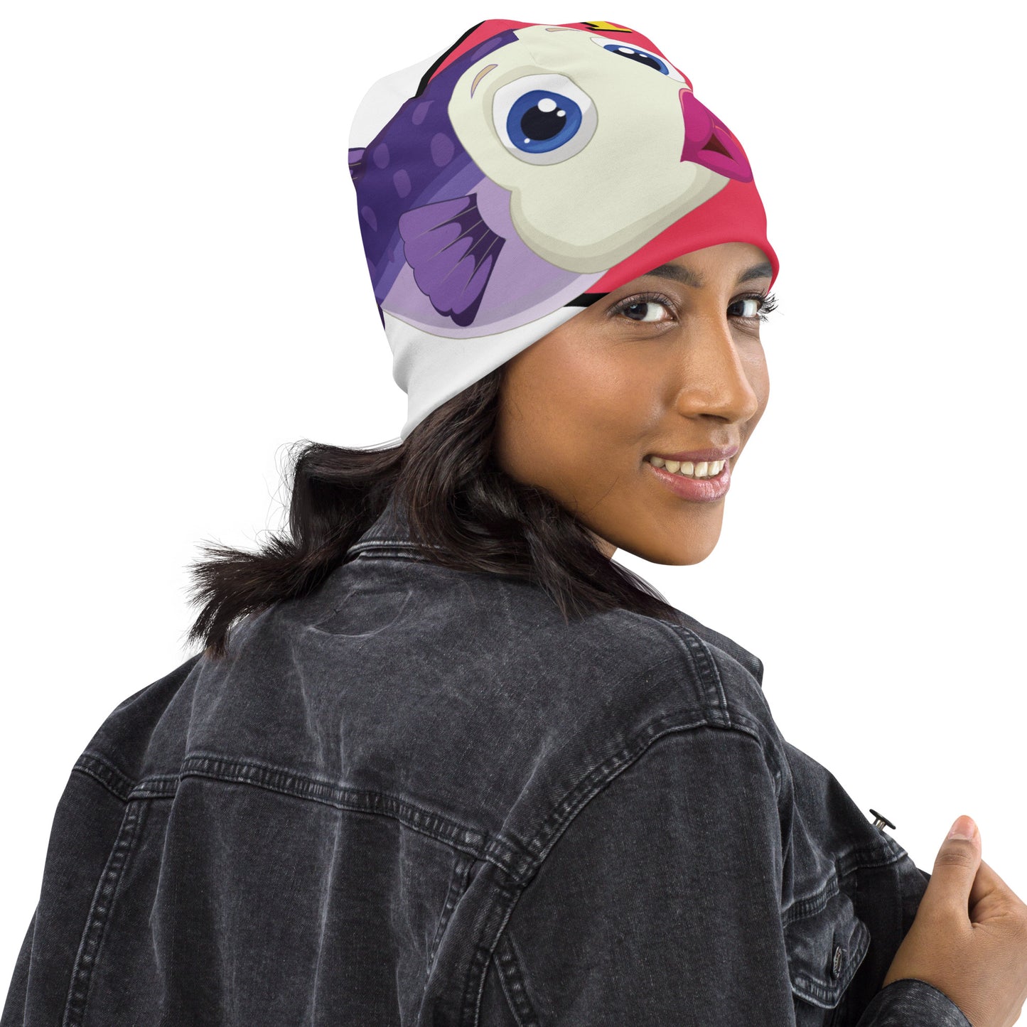 Fish Limp Flops - Jill Puffer Lips All-Over Beanie