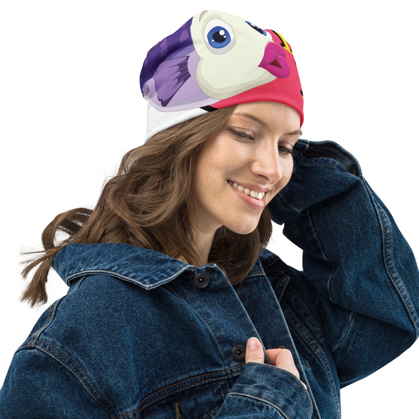 Fish Limp Flops - Jill Puffer Lips All-Over Beanie