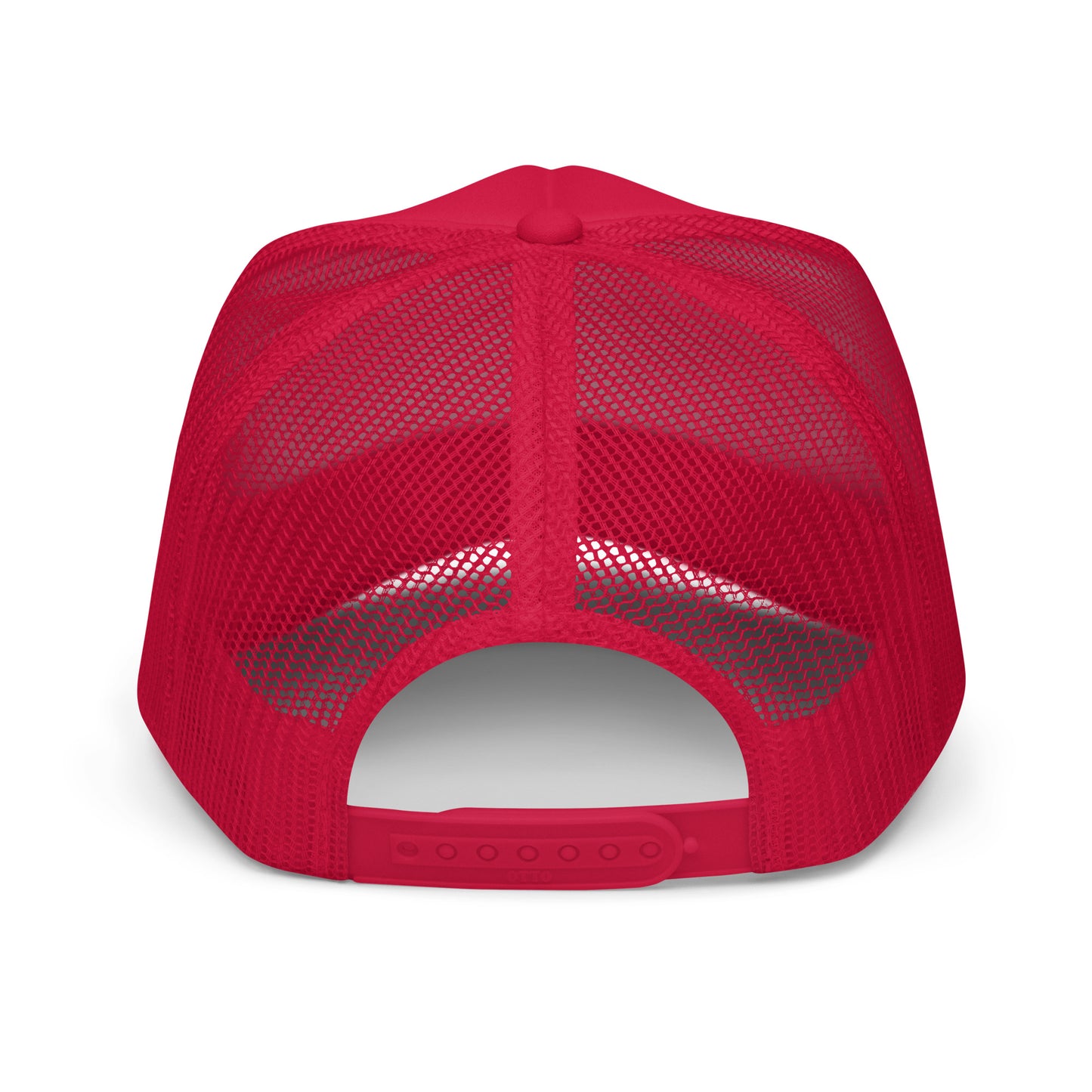 Fish Limp Flops - Red Bass Foam Trucker Hat