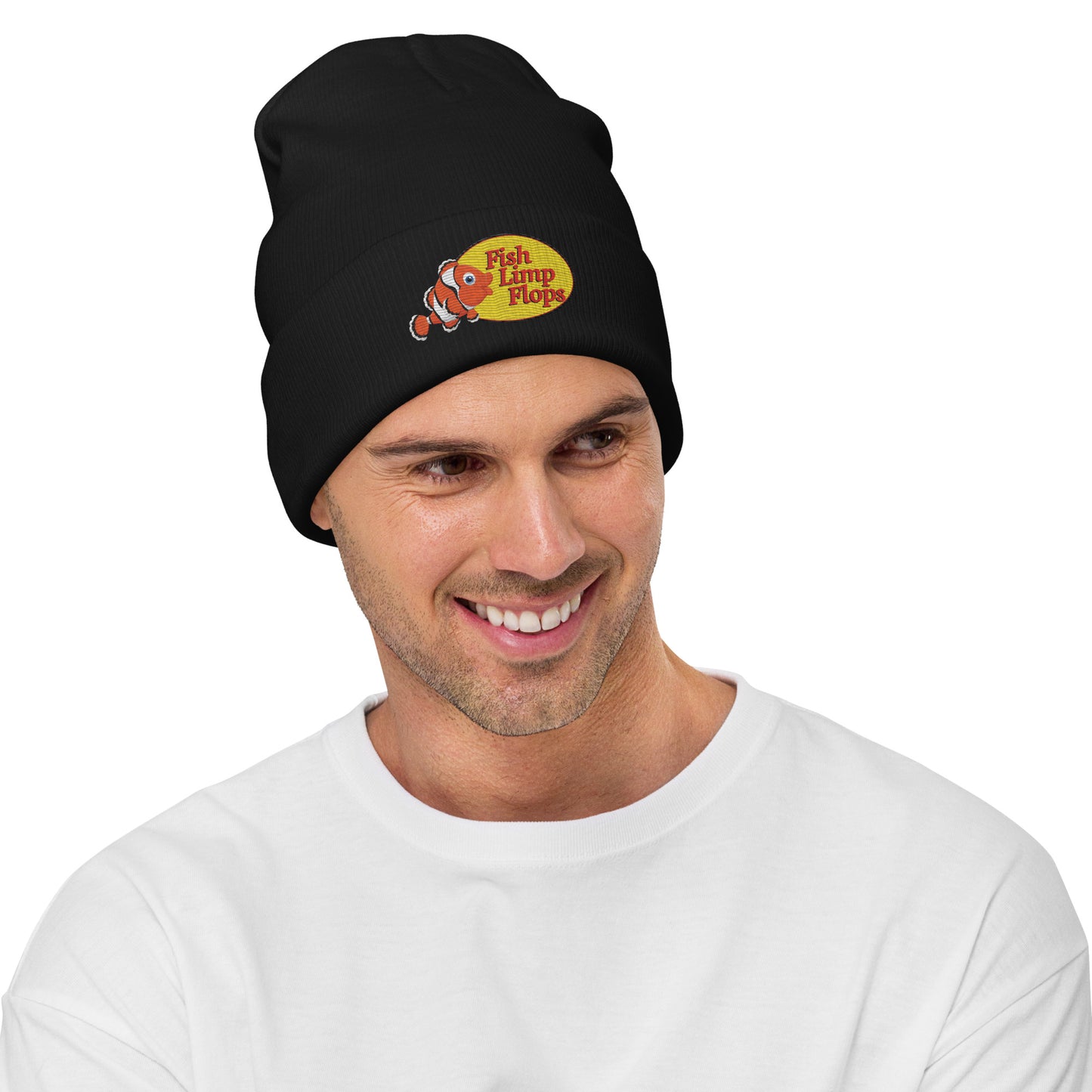 Fish Limp Flops - Nemo Embroidered Beanie