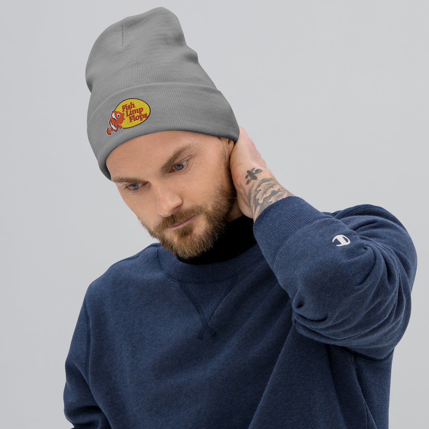 Fish Limp Flops - Nemo Embroidered Beanie