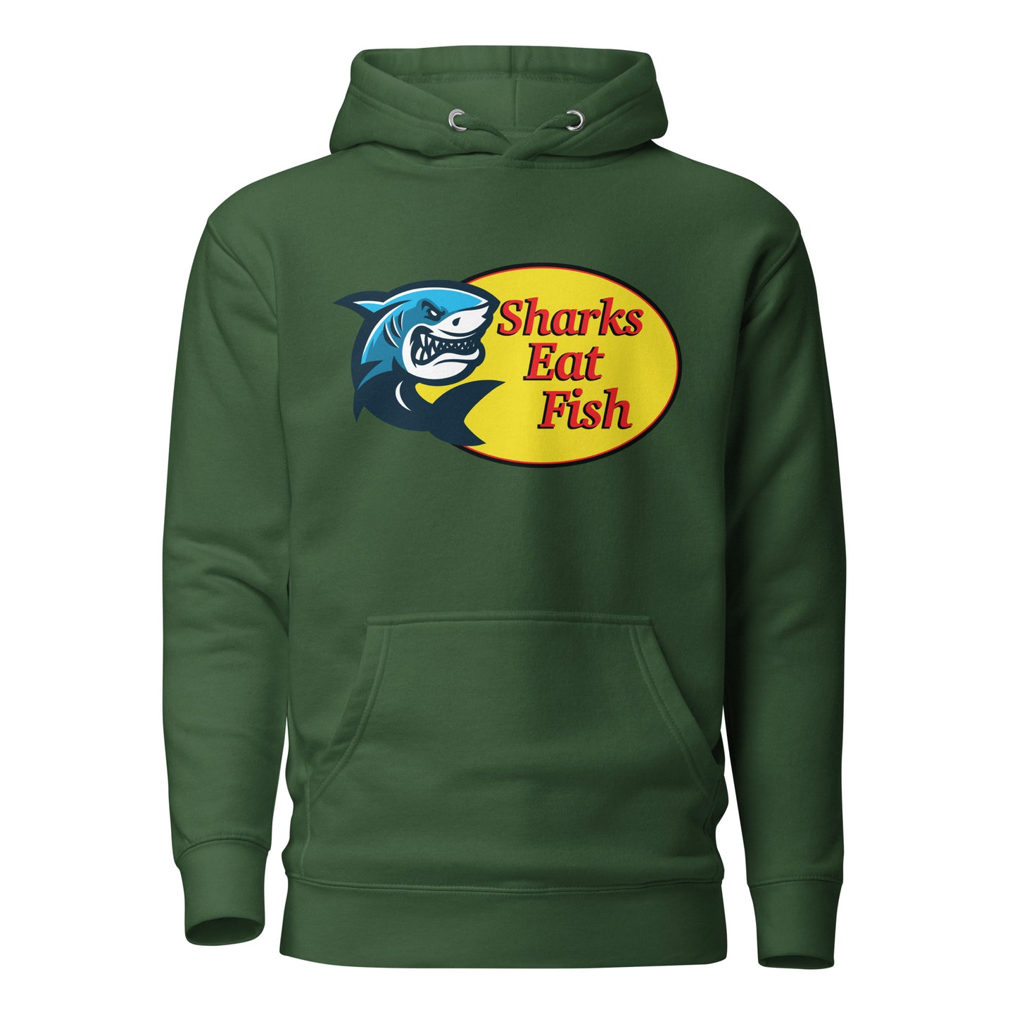 Sharks Eat Fish - Unisex Thick Hoodie