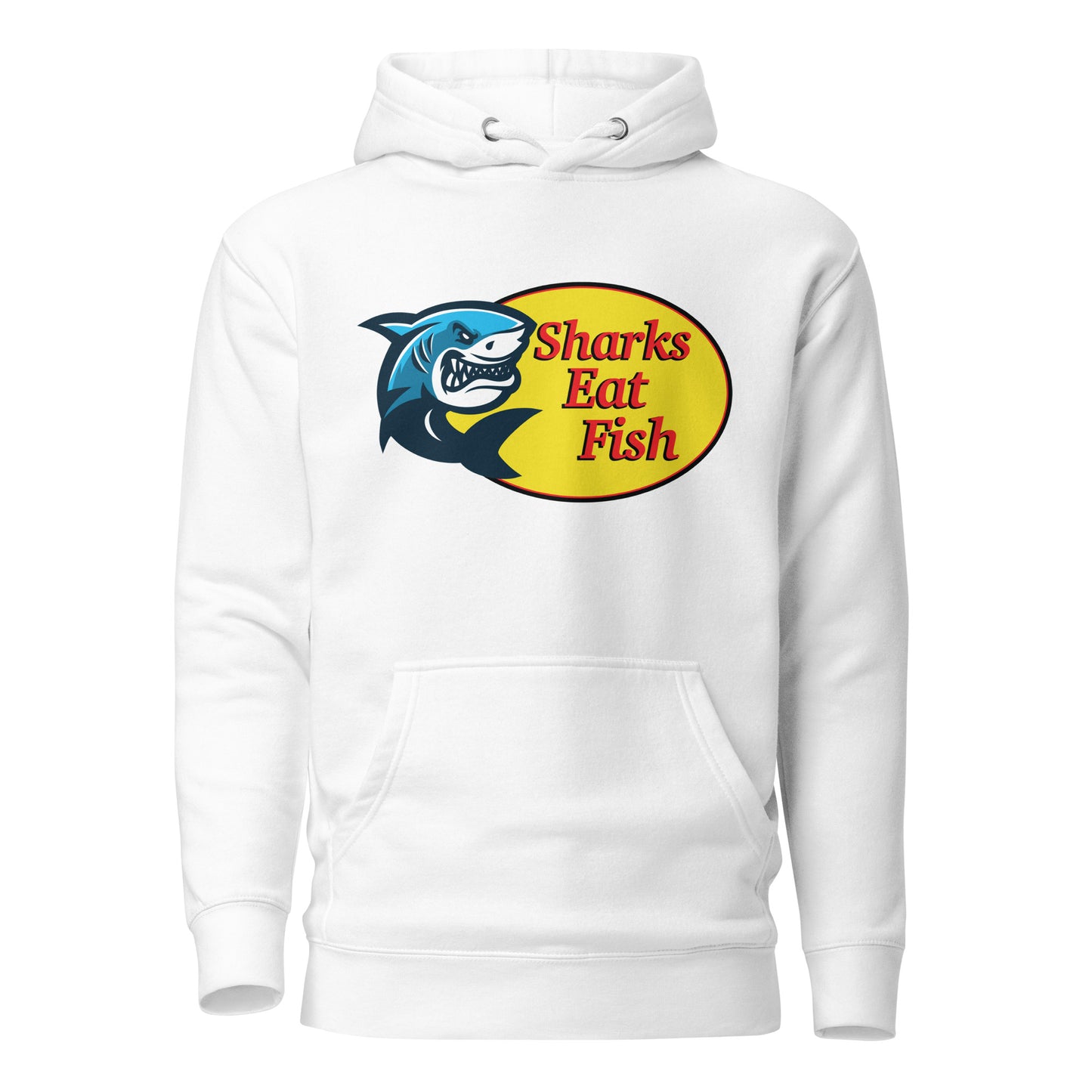 Sharks Eat Fish - Unisex Thick Hoodie