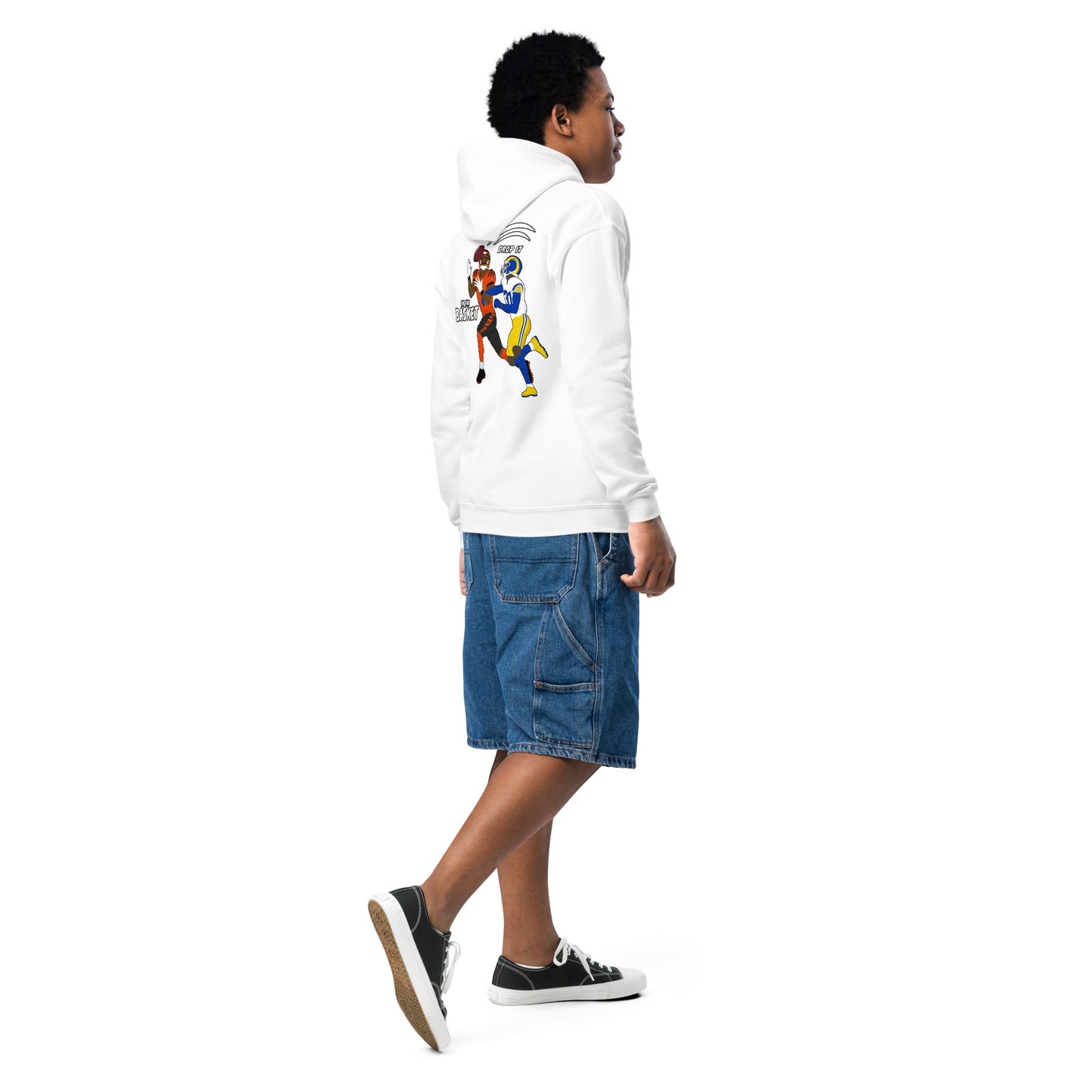 Joey Breezy In Action - Youth hoodie