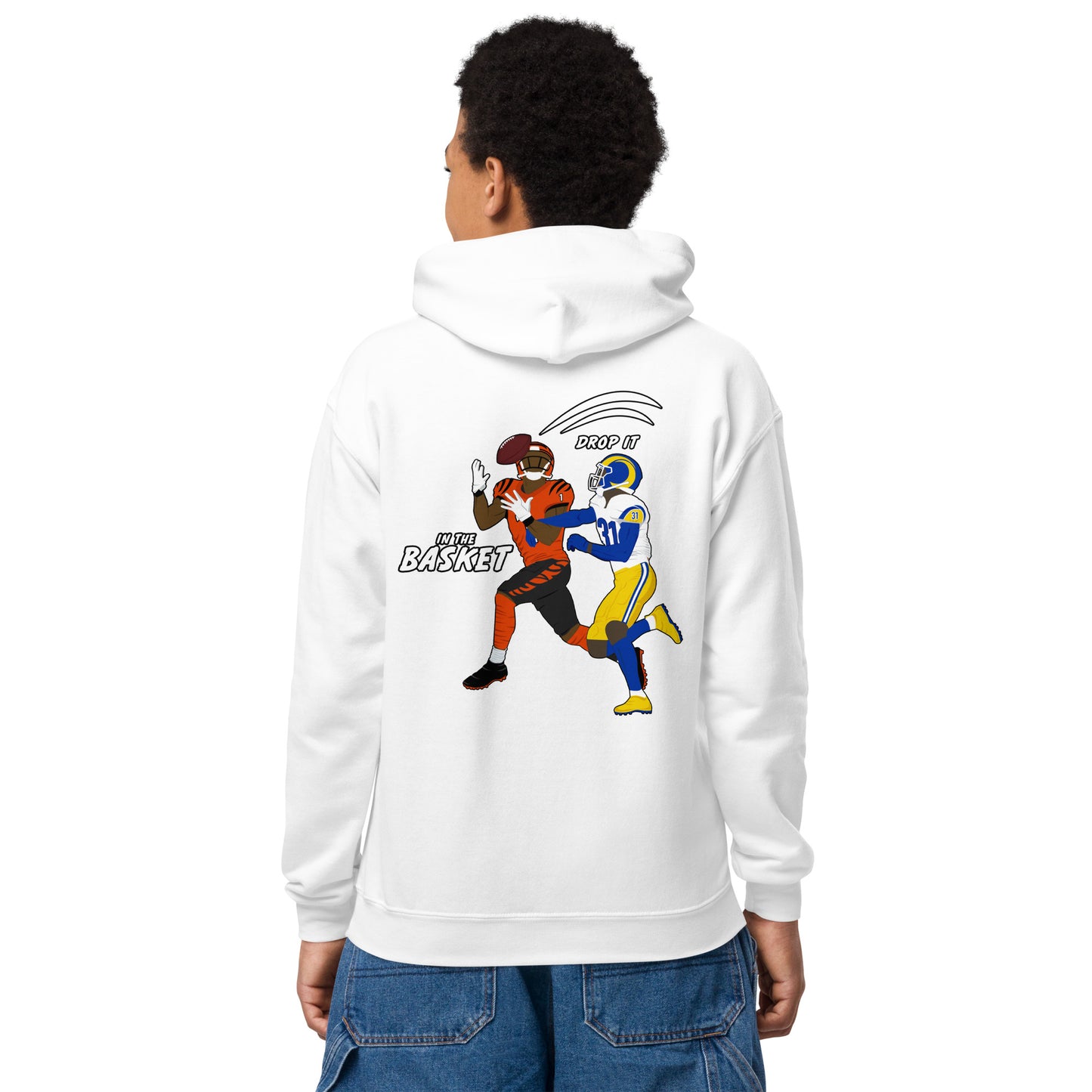 Joey Breezy In Action - Youth hoodie