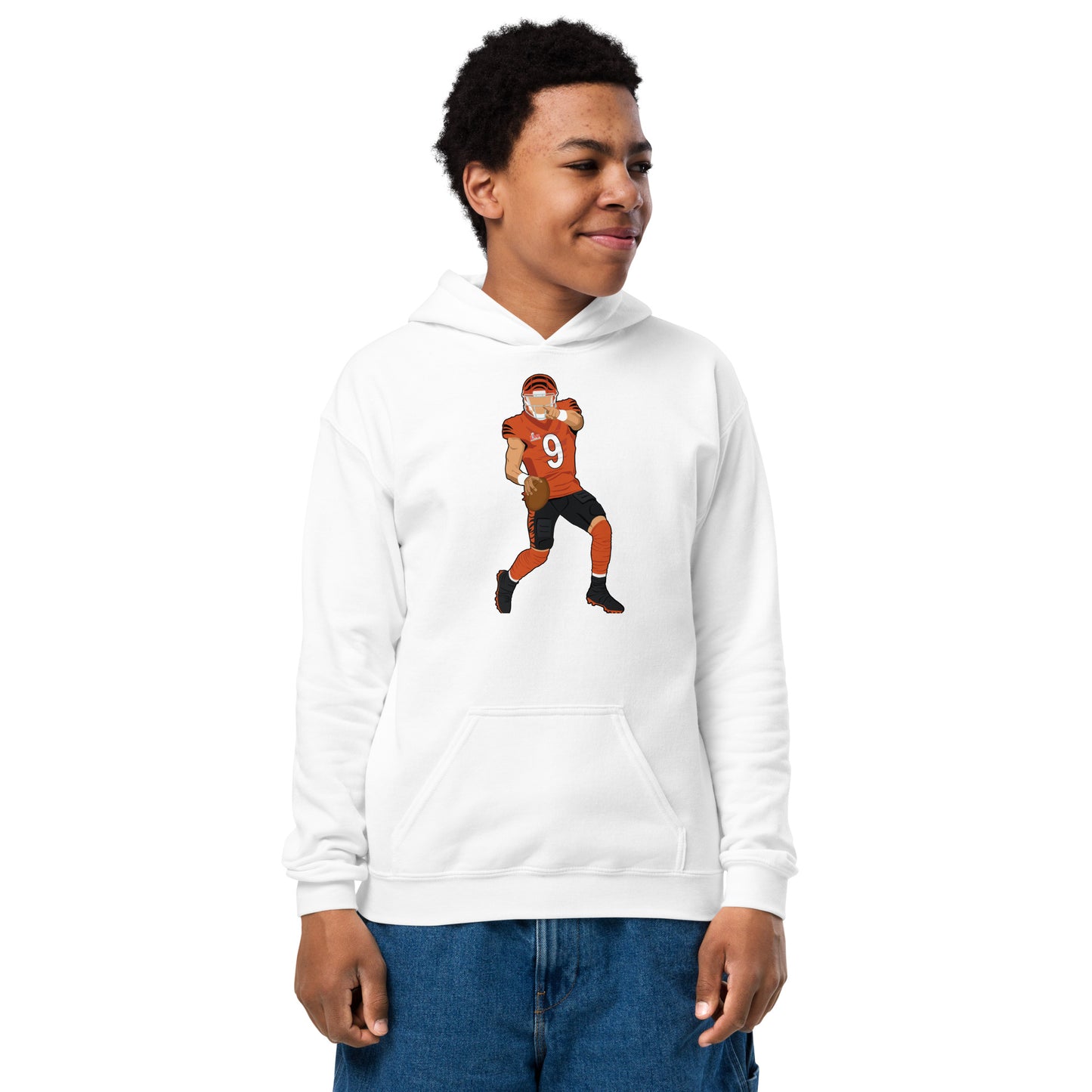Joey Breezy In Action - Youth hoodie
