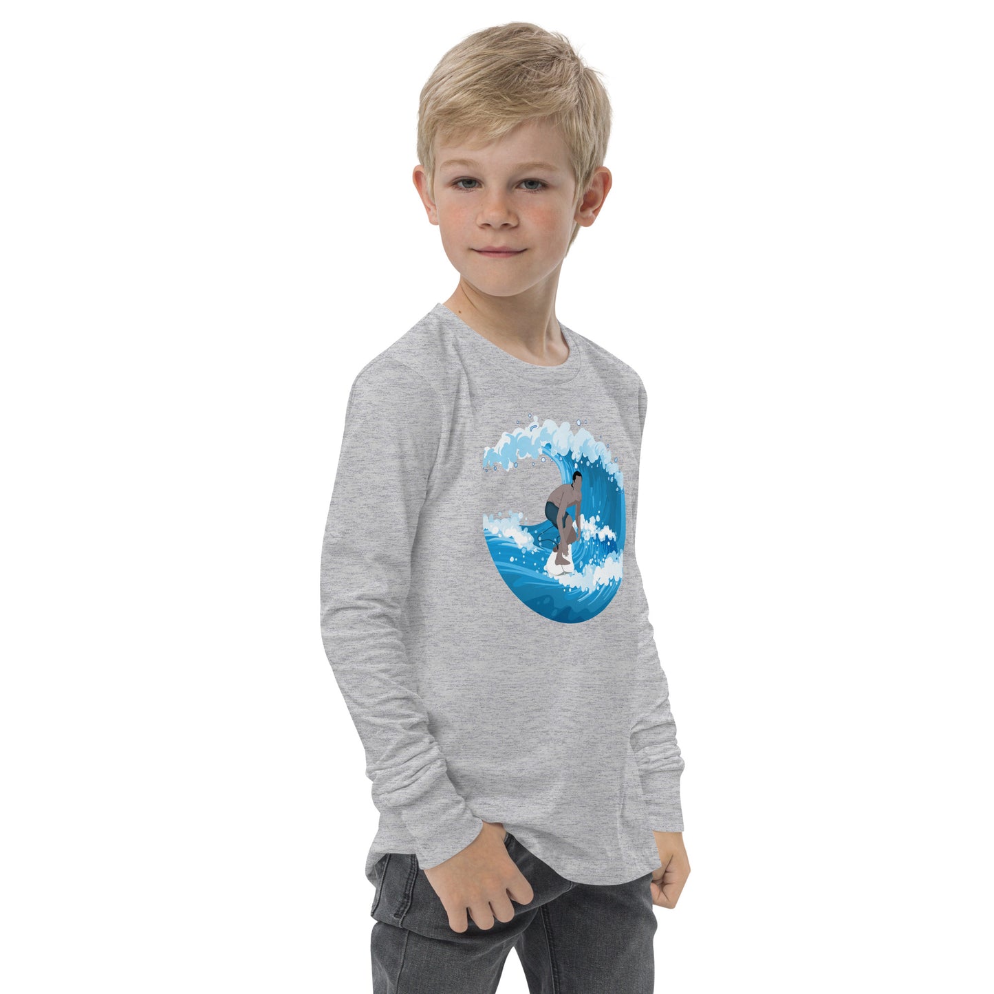 Catching Big Waves - Youth long sleeve