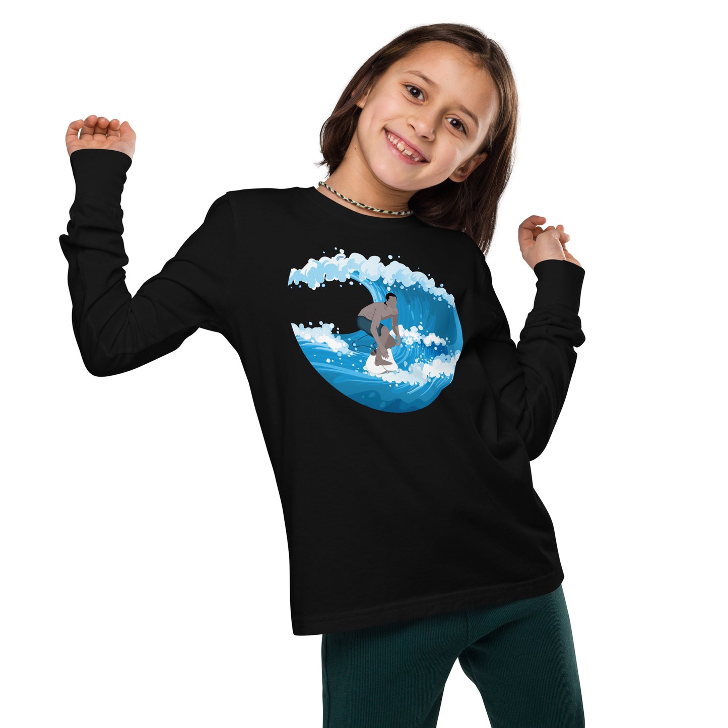 Catching Big Waves - Youth long sleeve