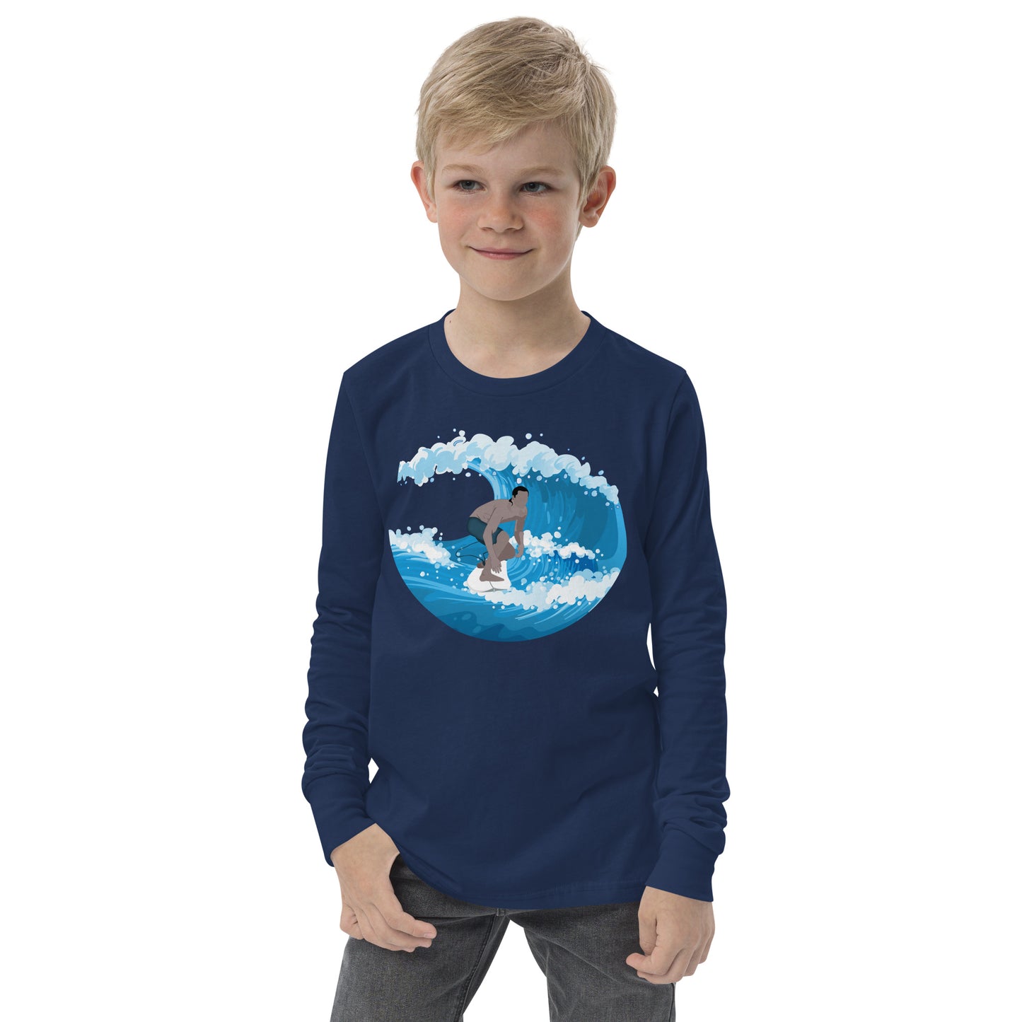 Catching Big Waves - Youth long sleeve