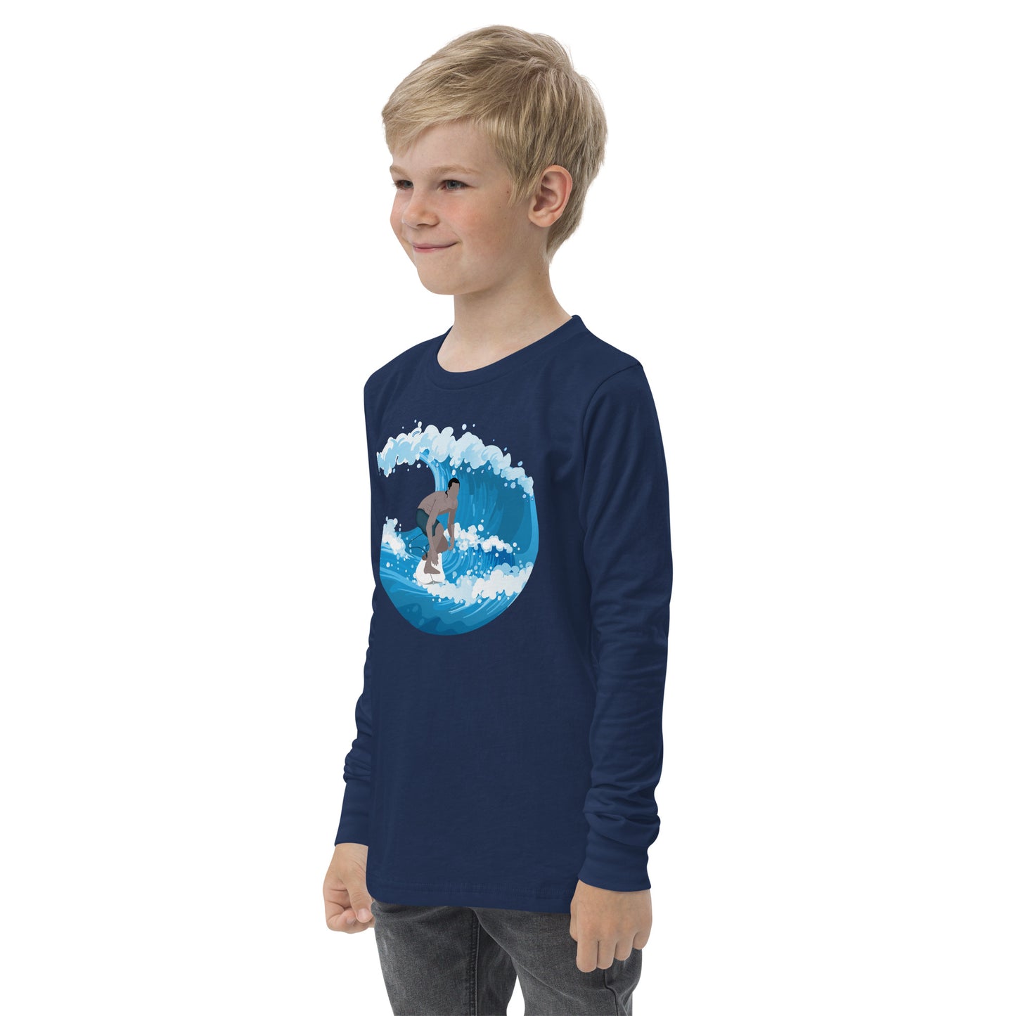 Catching Big Waves - Youth long sleeve