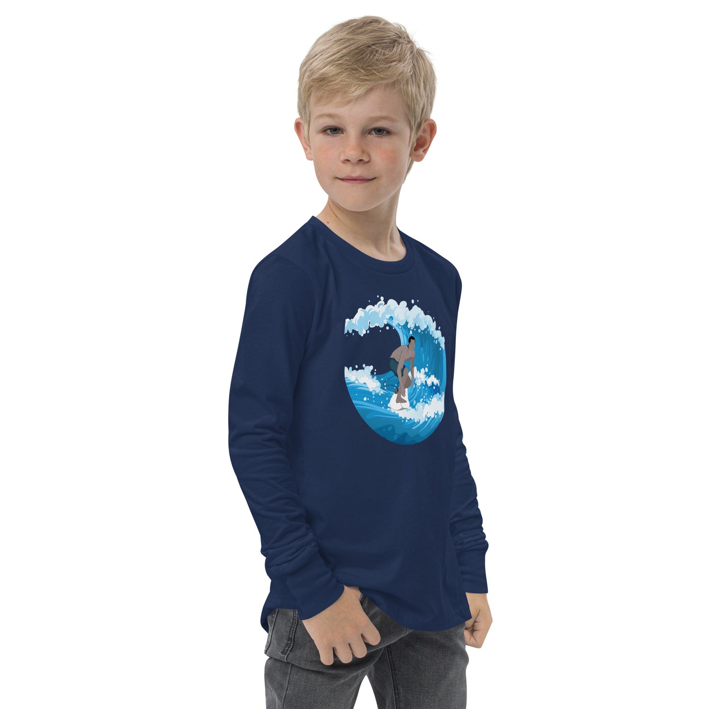 Catching Big Waves - Youth long sleeve