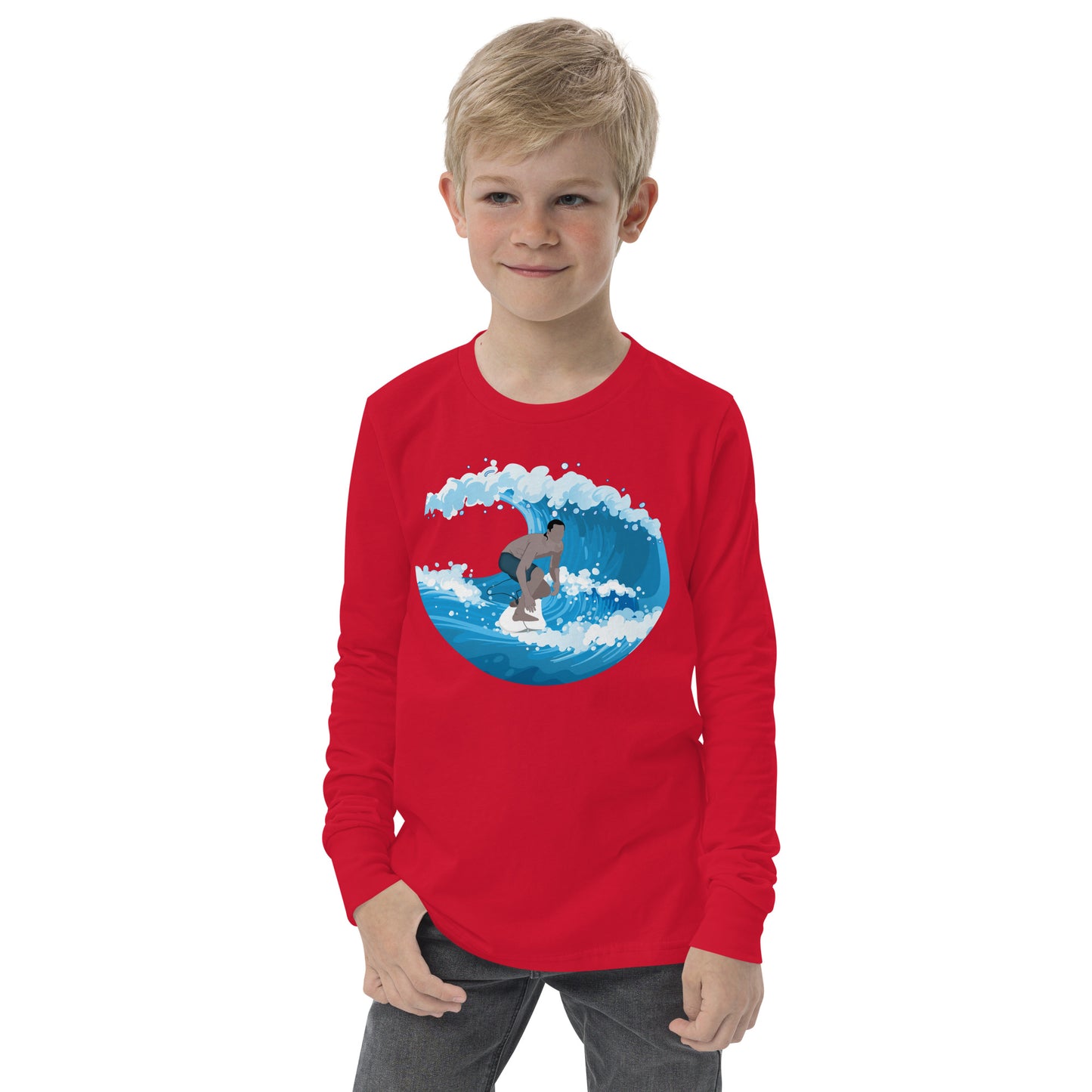 Catching Big Waves - Youth long sleeve