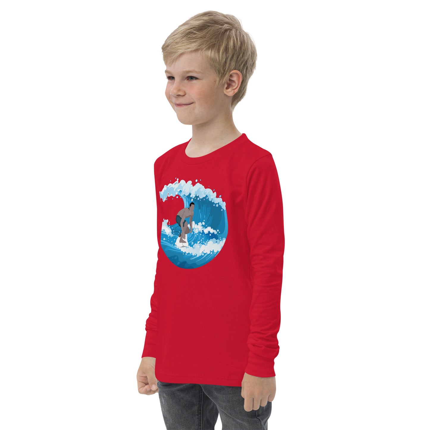 Catching Big Waves - Youth long sleeve