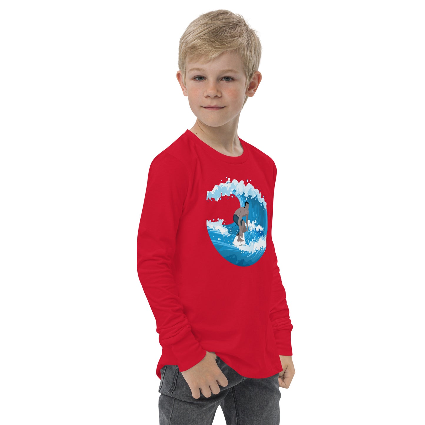 Catching Big Waves - Youth long sleeve