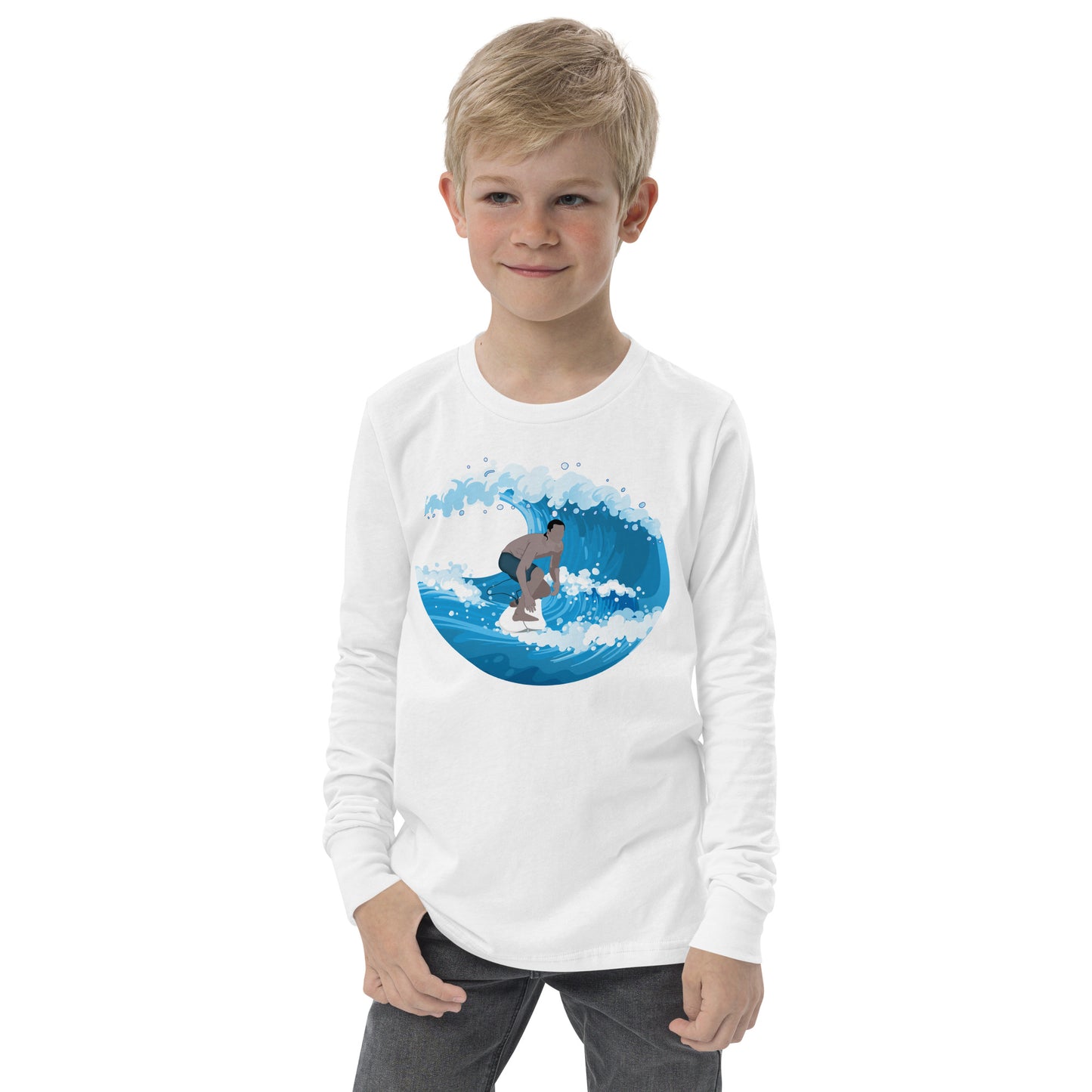 Catching Big Waves - Youth long sleeve