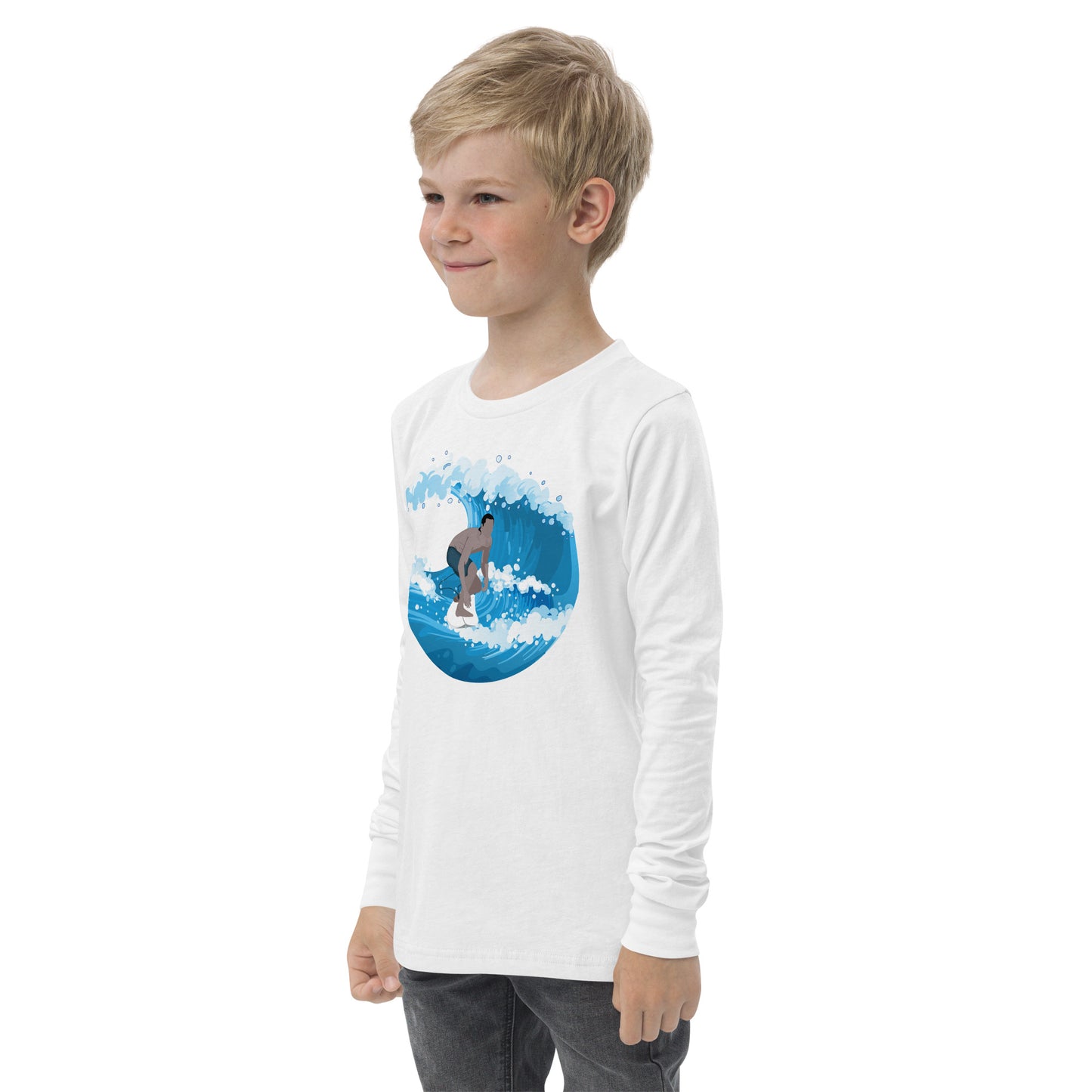 Catching Big Waves - Youth long sleeve