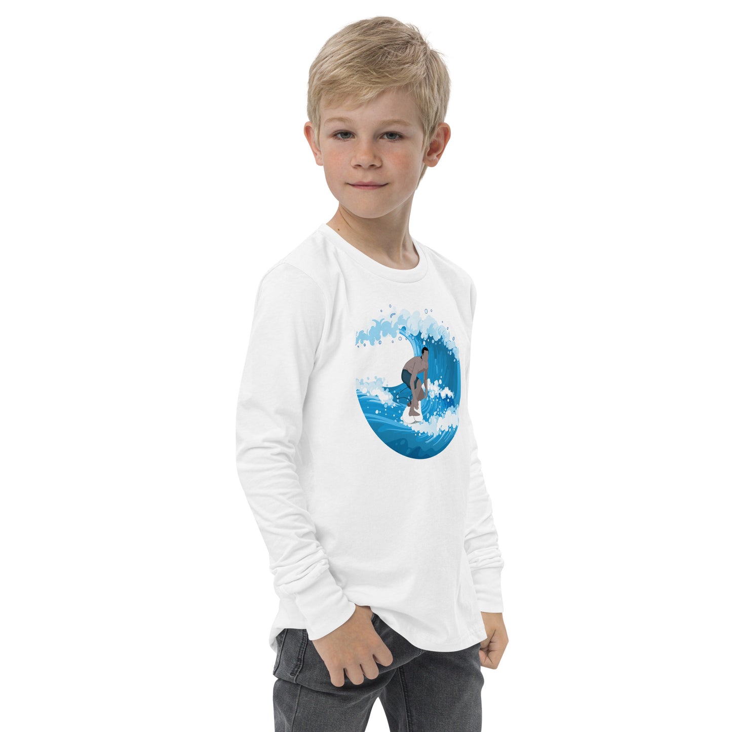 Catching Big Waves - Youth long sleeve